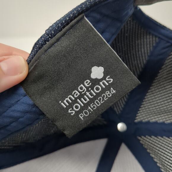 AT&T Strapback Baseball Cap Blue One Size Performance Reflective Image Solutions - Picture 10 of 11